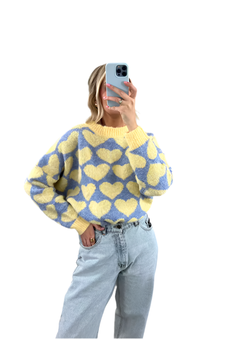 Curola – Tröja med Hjärtmotiv