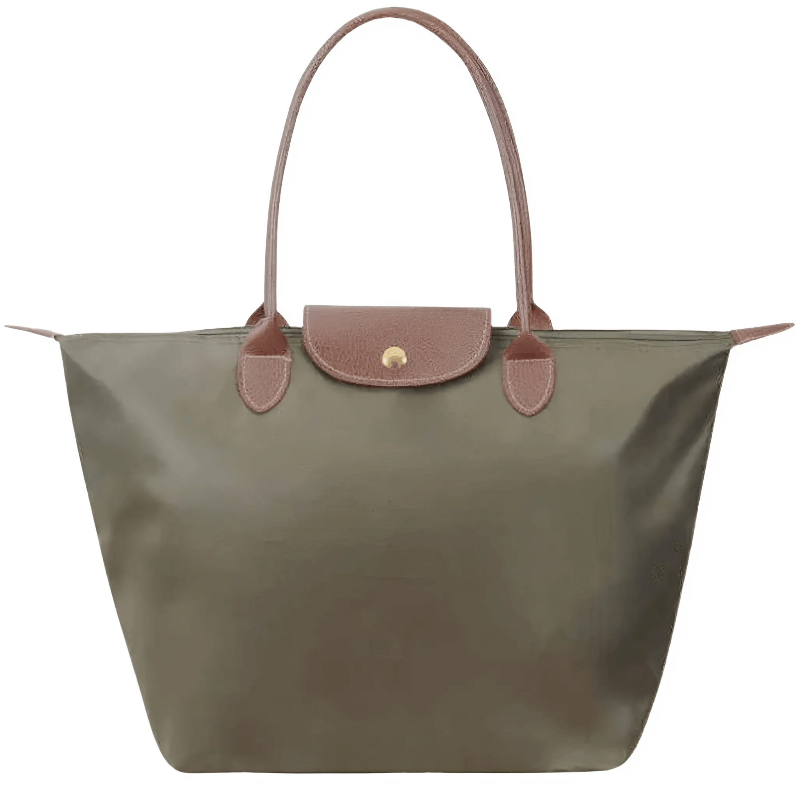 Oxforte – Elegant Axelväska i Oxfordtyg och Läderdetaljer