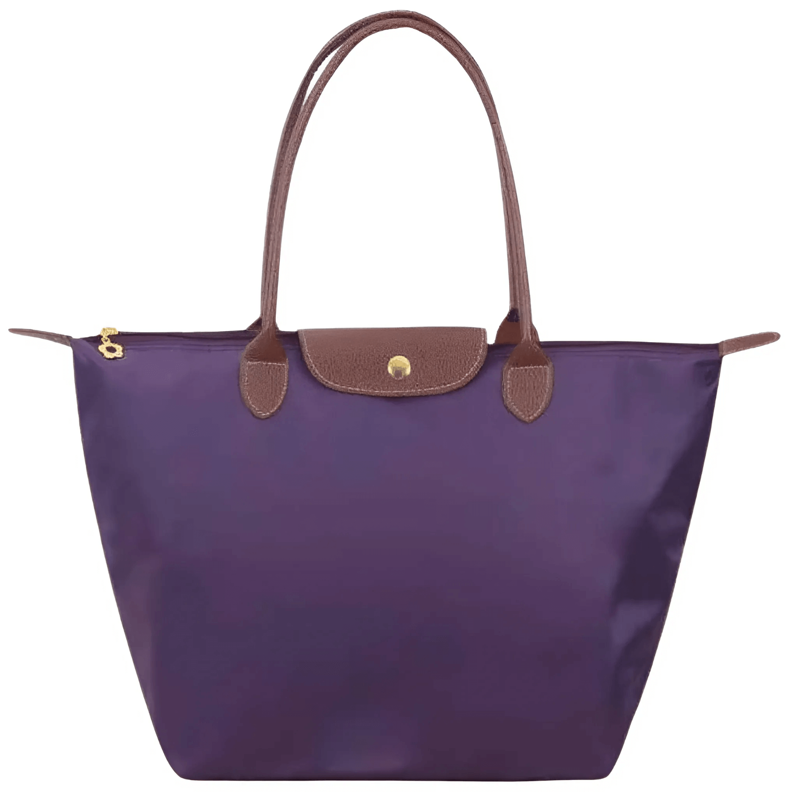 Oxforte – Elegant Axelväska i Oxfordtyg och Läderdetaljer