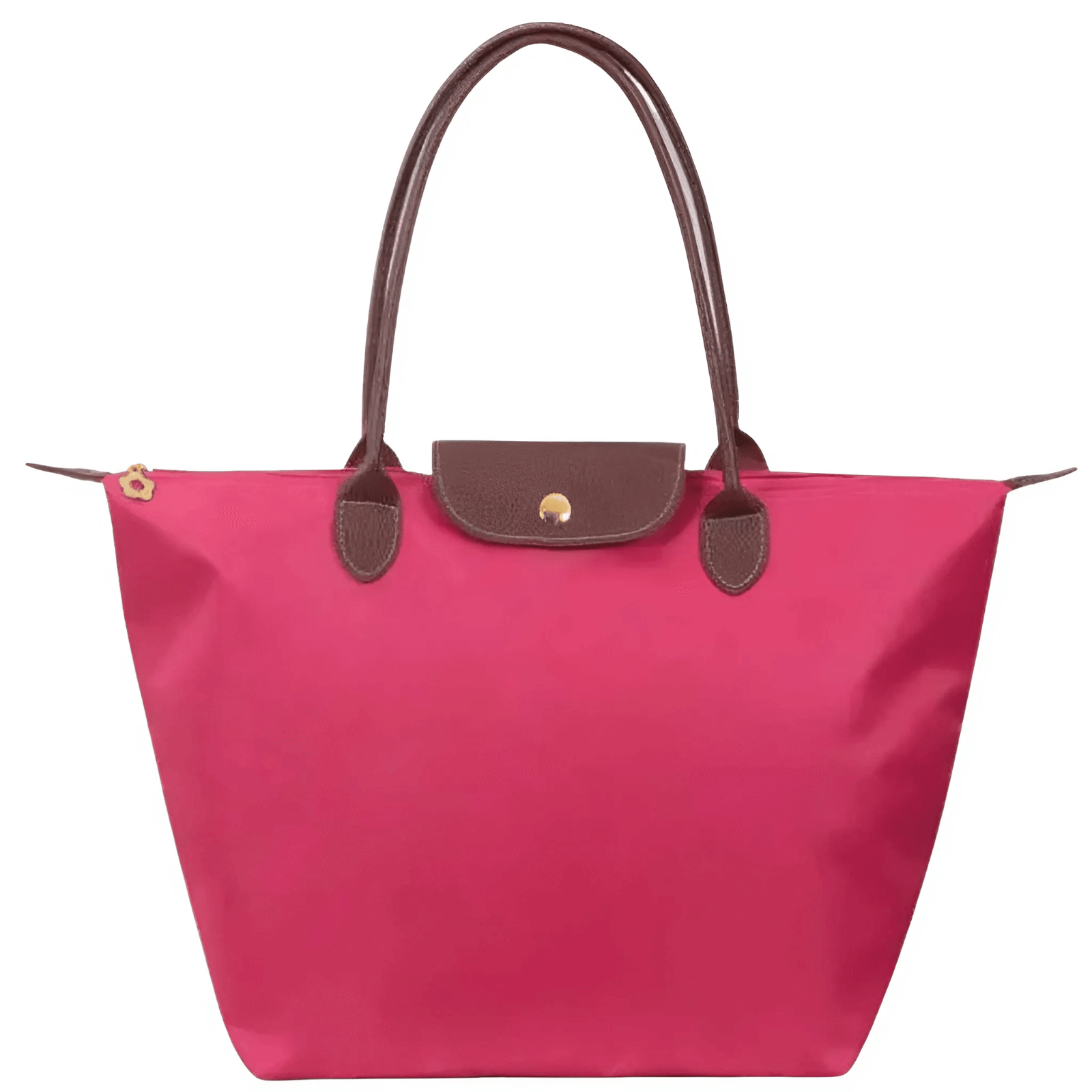 Oxforte – Elegant Axelväska i Oxfordtyg och Läderdetaljer