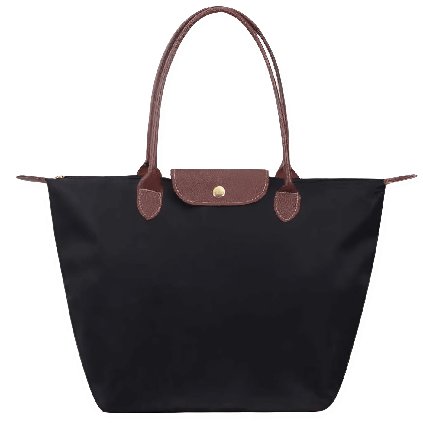 Oxforte – Elegant Axelväska i Oxfordtyg och Läderdetaljer