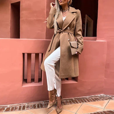 Bellova – Lång kappa med reverskrage