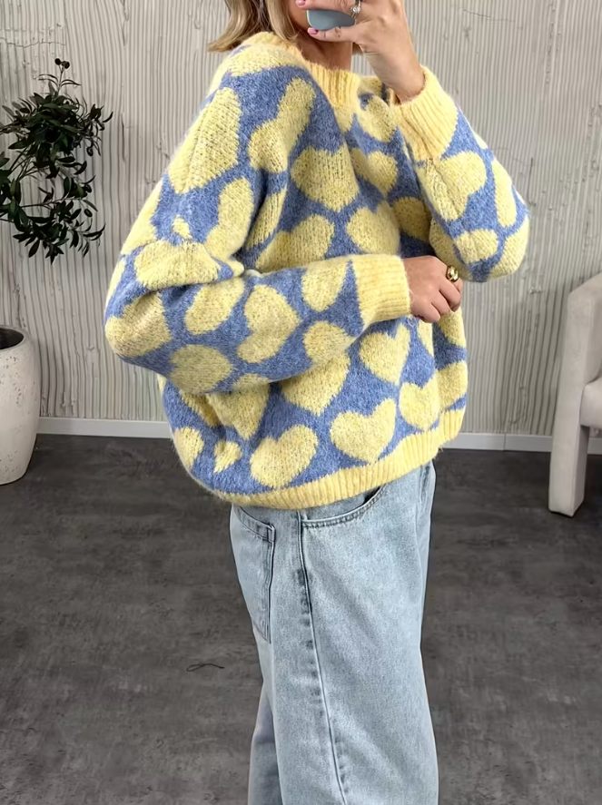 Curola – Tröja med Hjärtmotiv